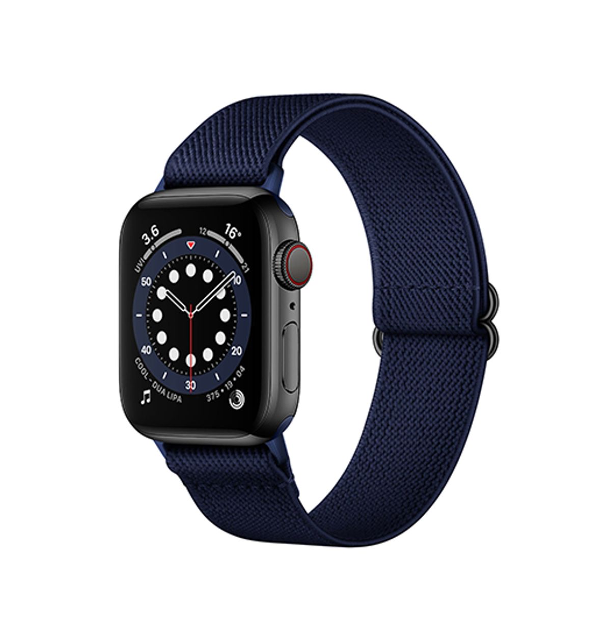 Apple Watch (38/40/SE/41/42mm) - Polyester Nylon Rem Armbånd - Blå