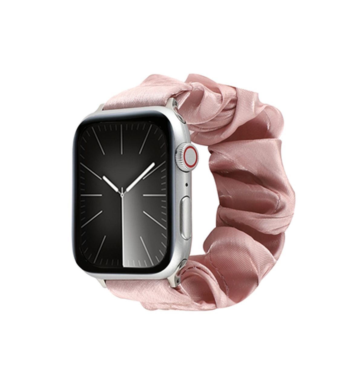 Apple Watch (38/40/SE/41/42mm) - Scrunchie Velour Dame Armbånd - Pink