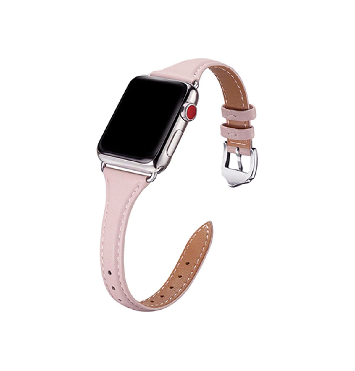 Apple Watch (38/40/SE/41/42mm) - Wonder&trade; Classic Læder Rem - Rose