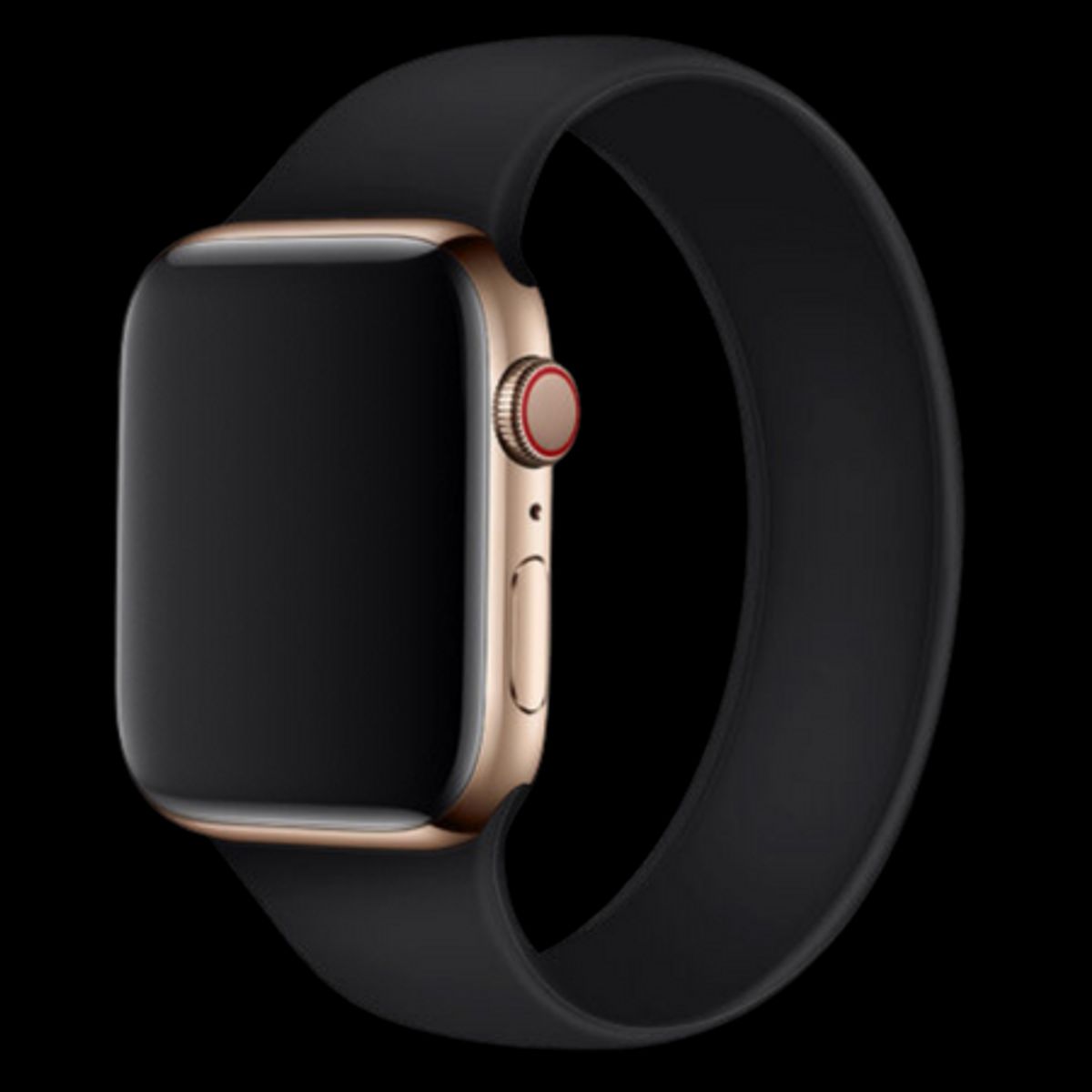 Apple Watch 42/44 mm Silikone Rem Sort