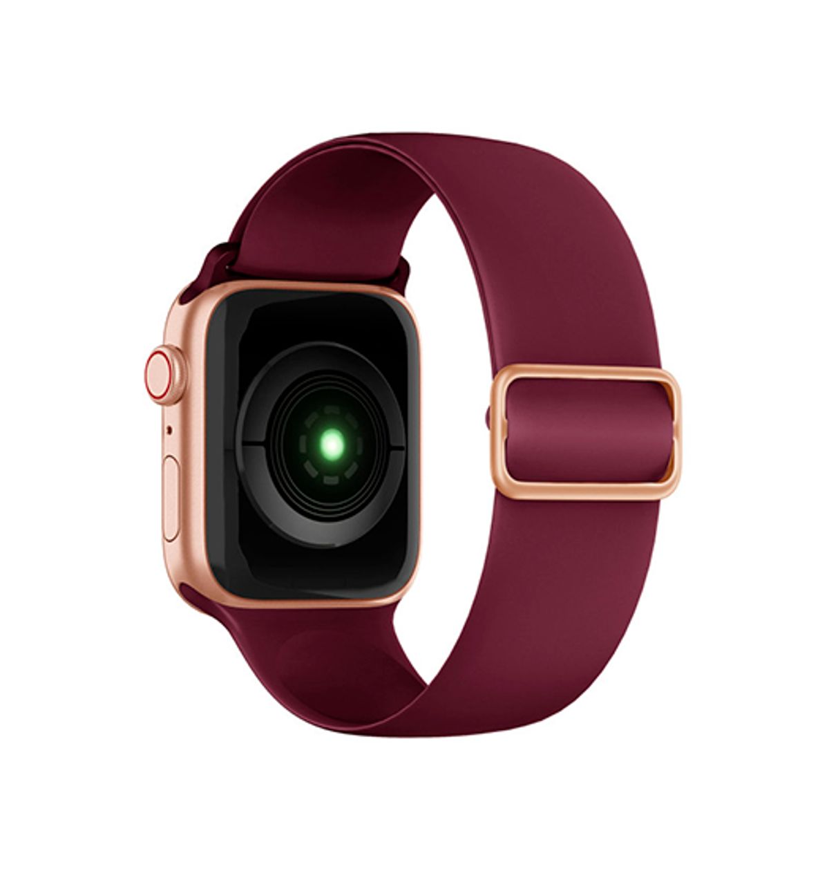 Apple Watch (42/44/SE/45/46/49mm) - ACTIVE&trade; Silikone Sportsrem - Bordeauxrød