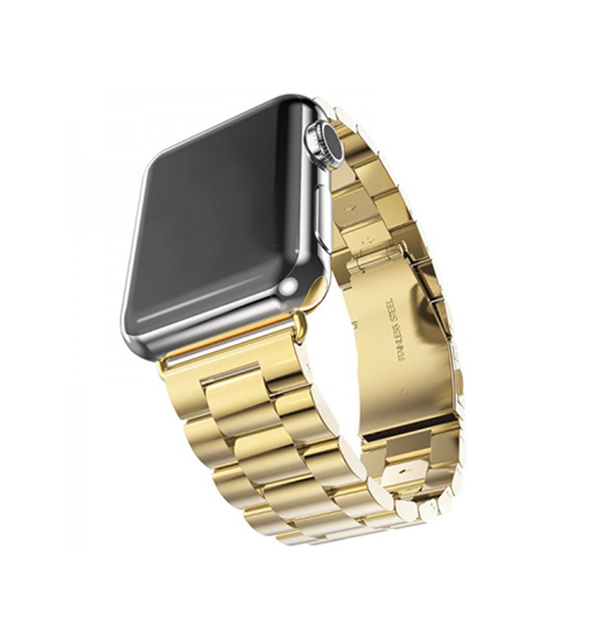 Apple Watch (42/44/SE/45/46/49mm) - CNC Pro Rustfrit Stål Rem - Guld