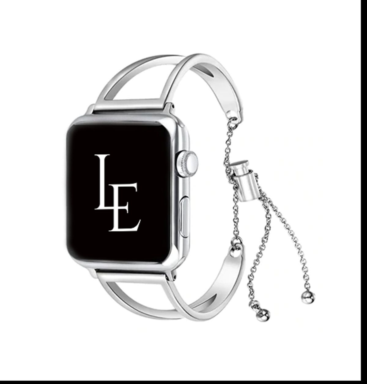 Apple Watch (42/44/SE/45/46/49mm) - L'Empiri&trade; Dame Stål Rem - Sølv