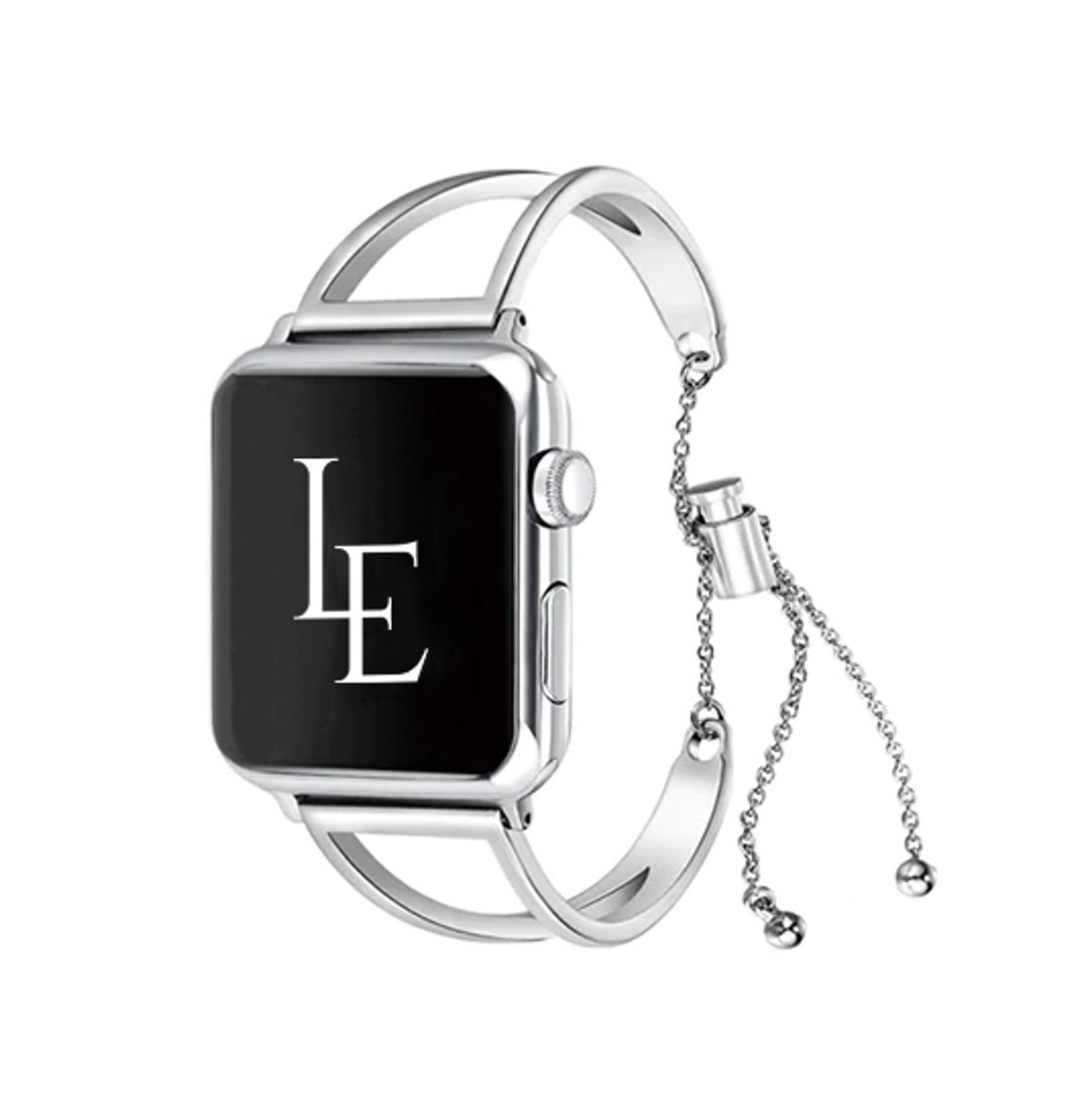 Apple Watch (42/44/SE/45/46/49mm) - L'Empiri&trade; Dame Stål Rem - Sølv