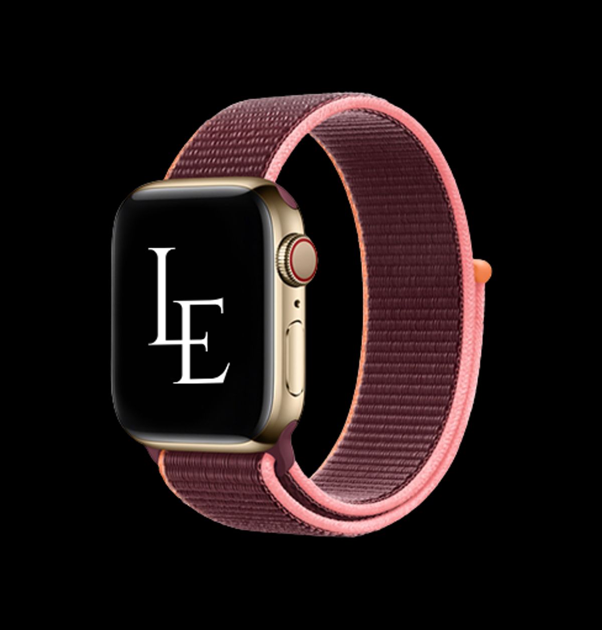 Apple Watch (42/44/SE/45/46/49mm) - L'Empiri&trade; Sport+ Nylon Velcro Rem - Blomme