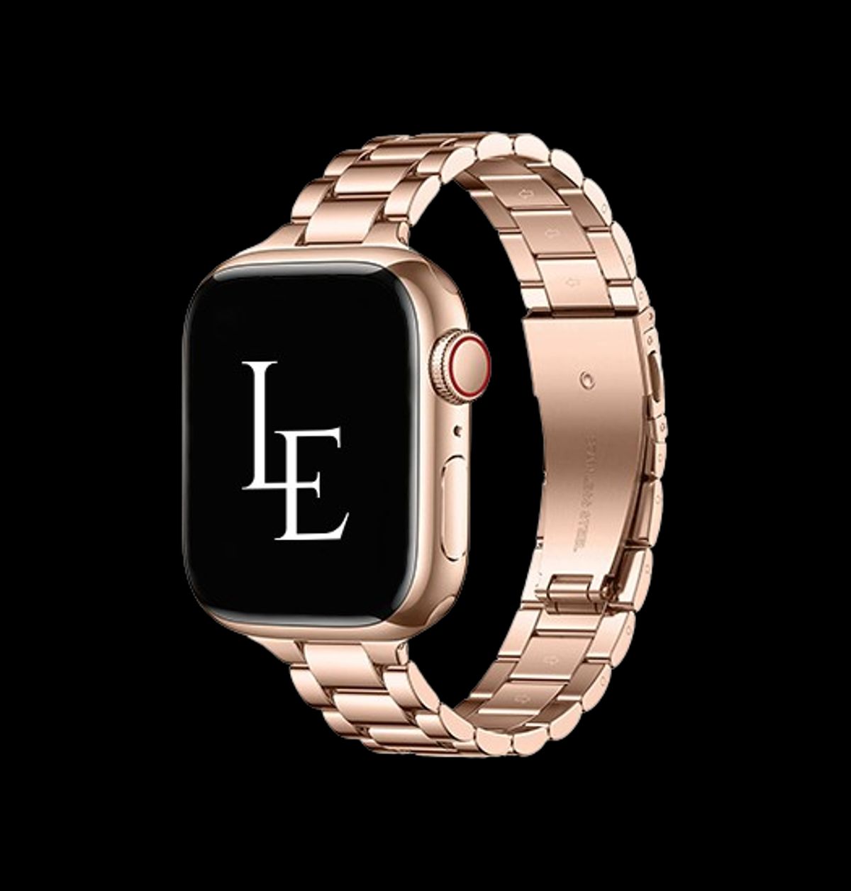 Apple Watch (42/44/SE/45/46/49mm) - L'Empiri&trade; Thin Stål Urlænke - Rosegold