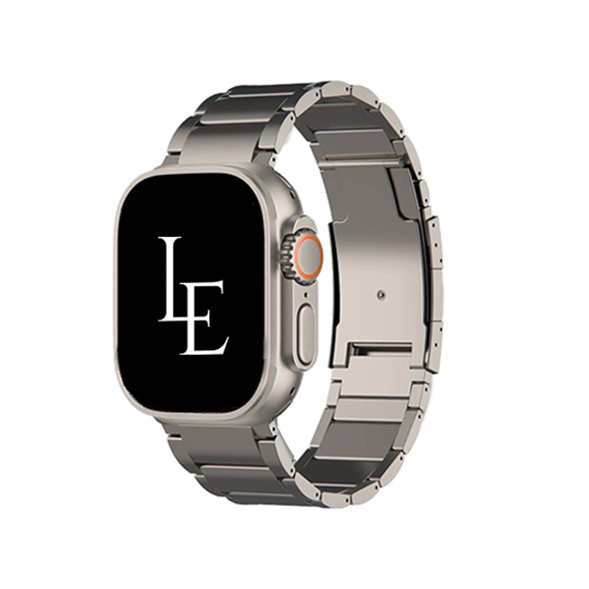 Apple Watch (42/44/SE/45/46/49mm) - L'Empiri&trade; X37 Ægte Titanium Rem - Natural