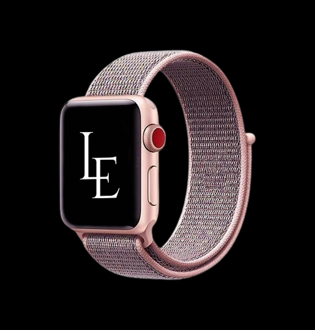 Apple Watch 42-44mm - Realike Nylon Urrem Armbånd - Rose