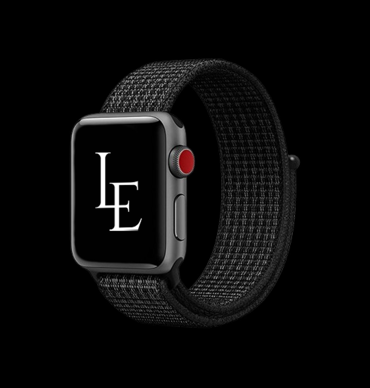 Apple Watch 42-44mm - Realike Nylon Urrem Armbånd - Sort