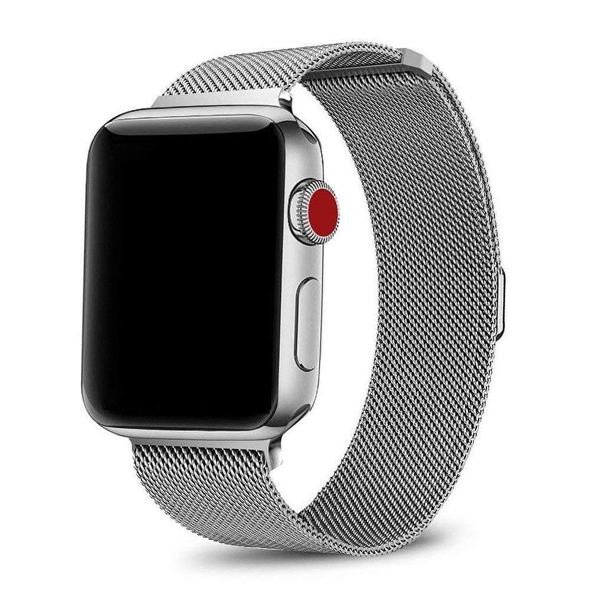 Apple Watch Mesh Rem i Rustfri Stål Sølv (38/40 mm) - iHero