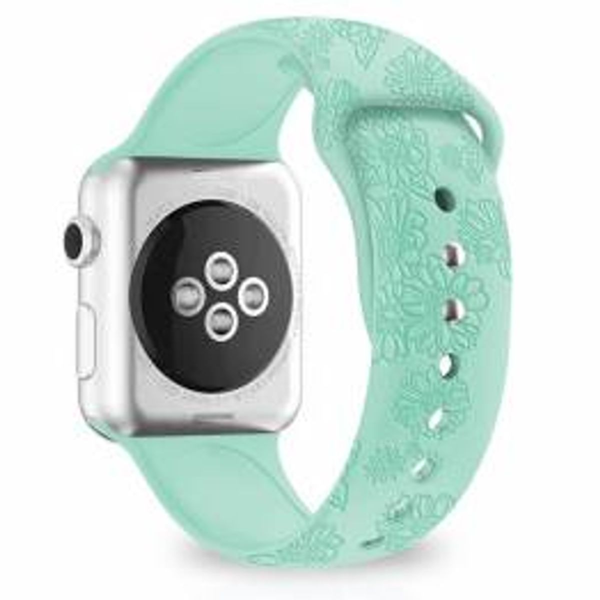 Apple Watch rem i silikone med solsikker 38/40/41/42mm - Mintgrøn