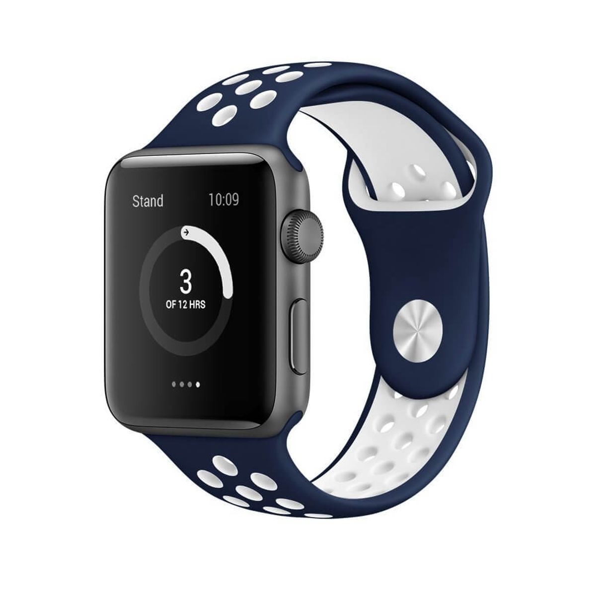 Apple Watch Sports Rem Blå/Hvid (42/44 mm) - iHero