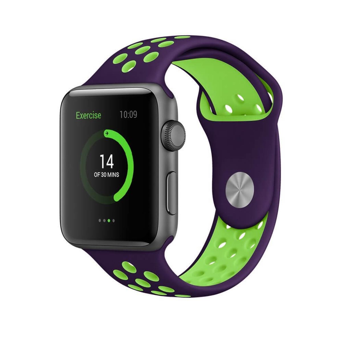 Apple Watch Sports Rem Lilla/Grøn (38/40 mm) - iHero