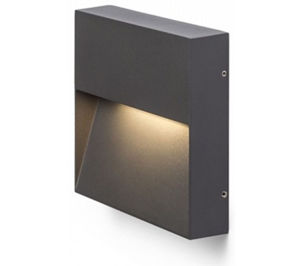 Aqila SQ Væglampe i metal 15 x 15 cm 6W LED - Antracit