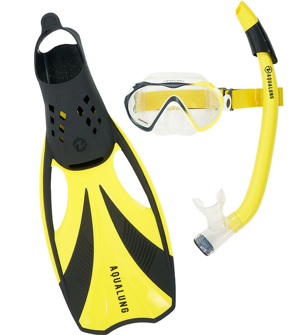 Aqua Lung Snorkelsæt - Adult - Compass - Black/Yellow