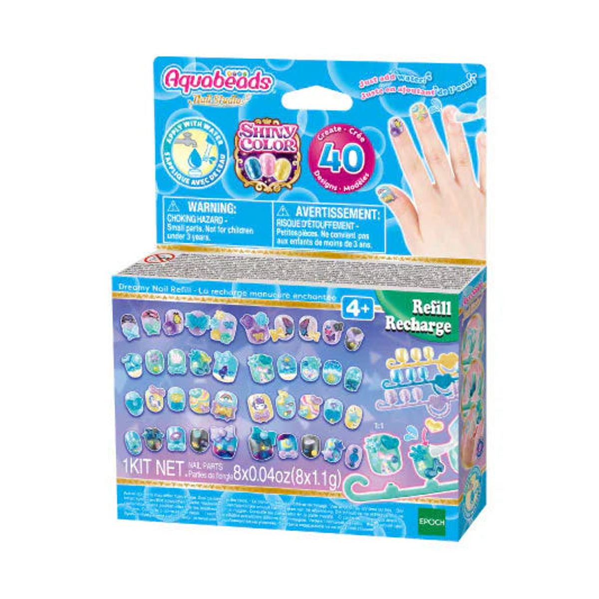 Aquabeads Nail Studio Dreamy Nail Refill sæt - Aquabeads - Legekammeraten.dk