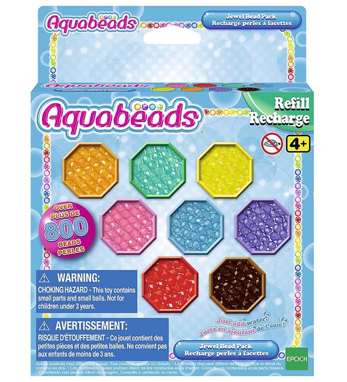 Aquabeads Perler - 800+ stk. - Jewel Bead Pack - Multifarvet