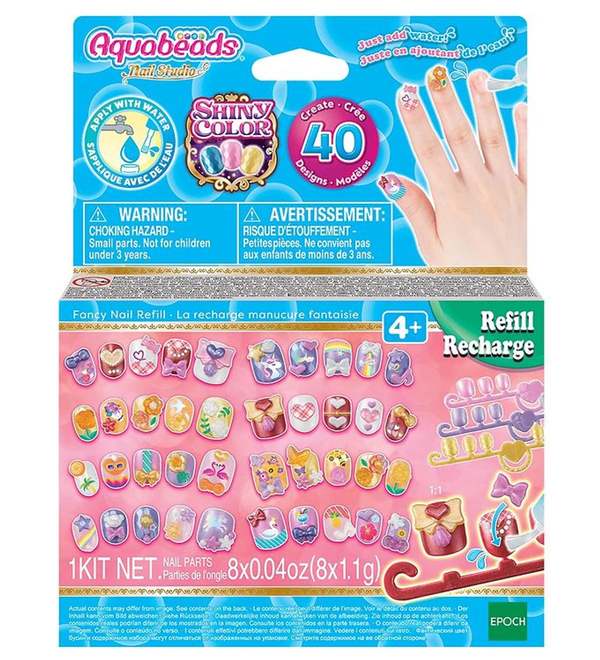 Aquabeads Perlesæt - Nail Studio - Fancy Nail Refill