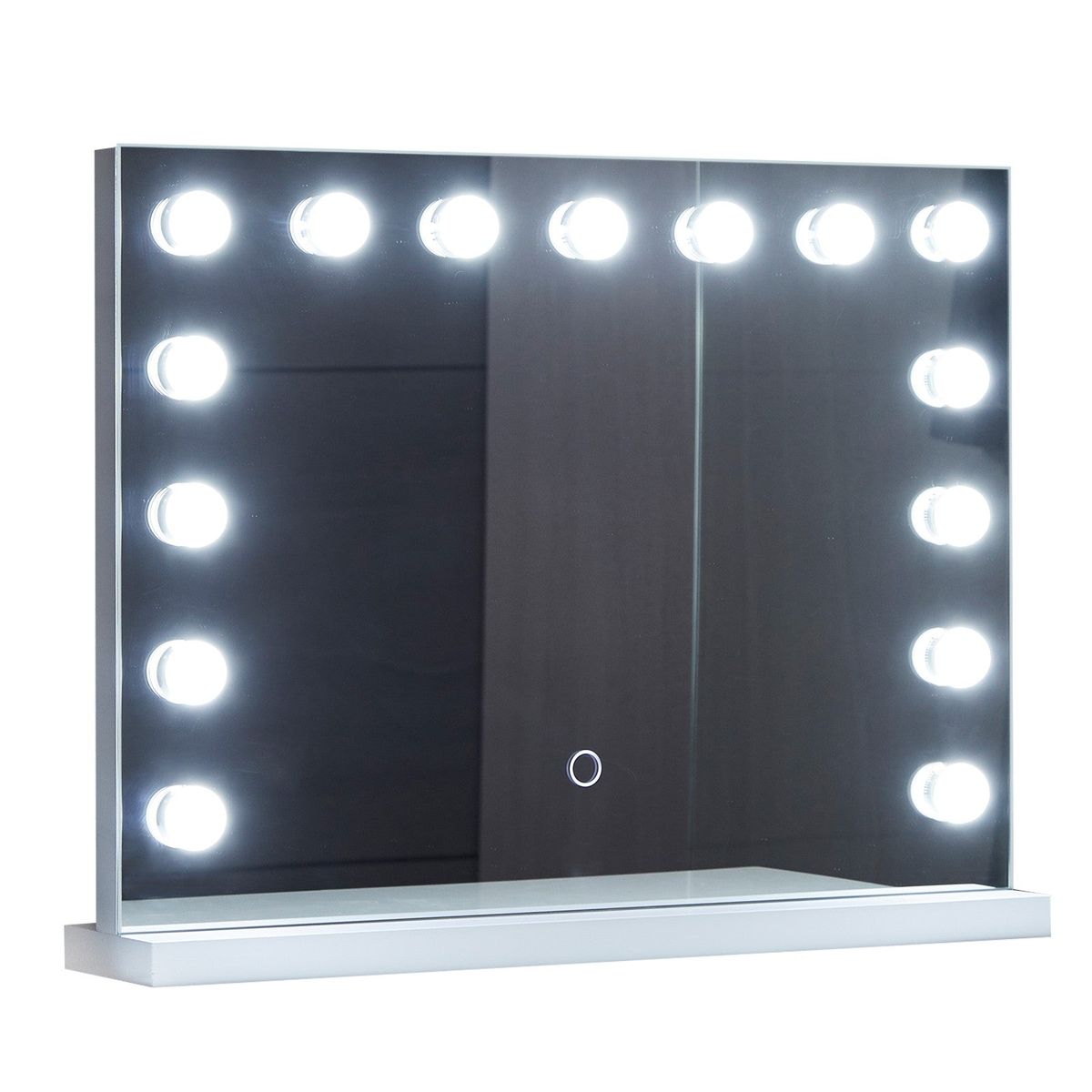 Aquamarin ® Hollywood spejl med LED, dæmpbart, touch, 58 x 43 cm