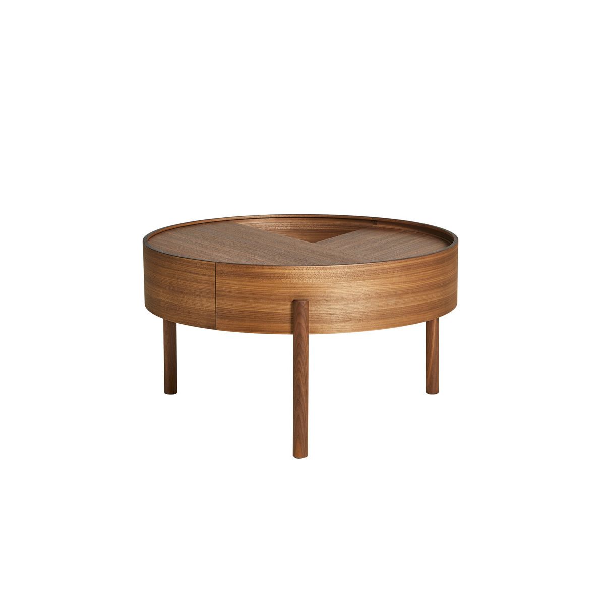 Arc Coffee Table, Ø 66 cm fra Woud (Walnut)