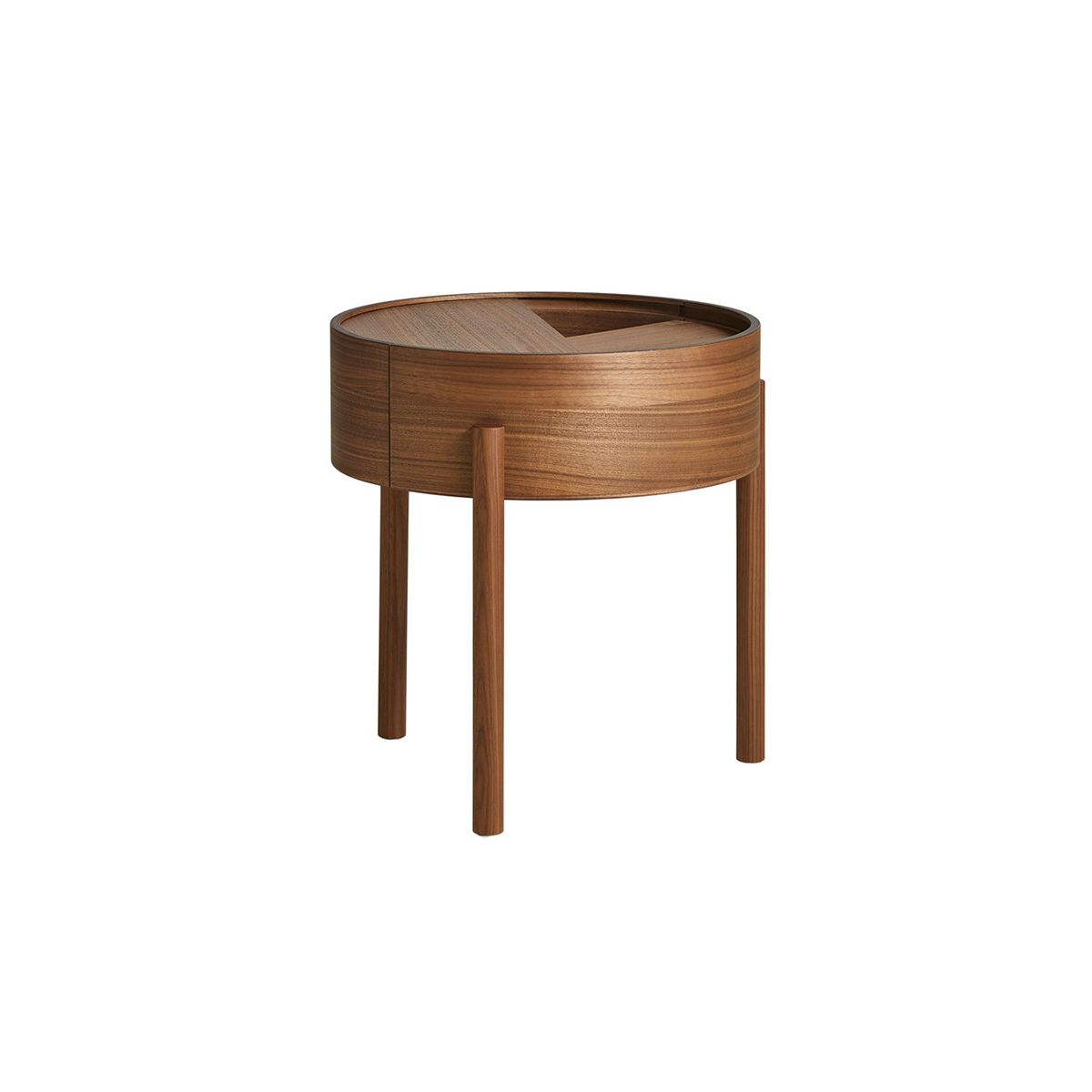 Arc Side Table fra Woud (Walnut)