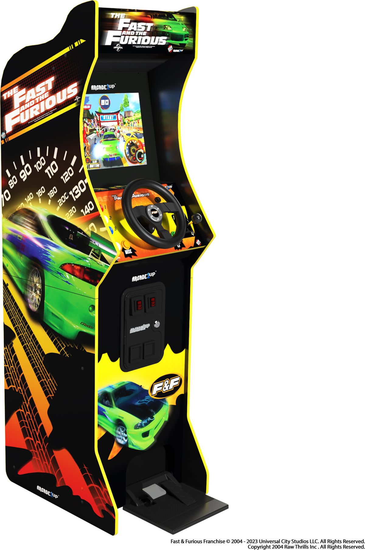 Arcade 1 Up - The Fast & The Furious Arkademaskine - 4 Spil