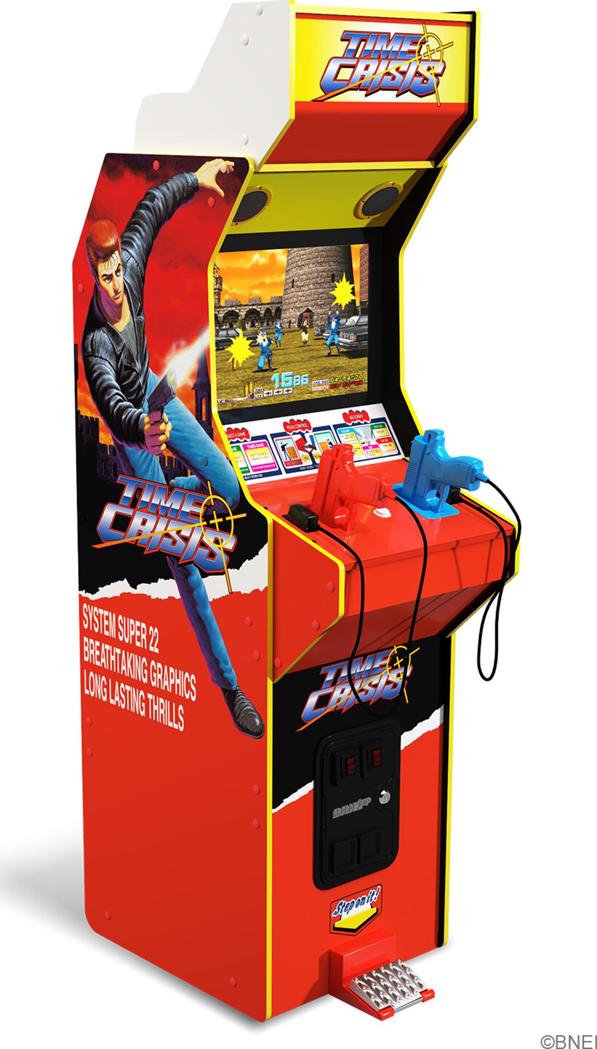 Arcade 1 Up - Time Crisis Deluxe Arkademaskine - 4 Spil