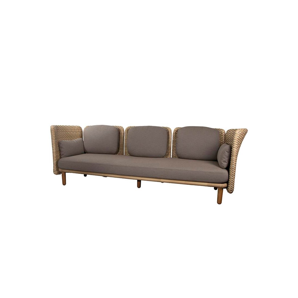 Arch 3-pers. Sofa m. lav arm/ryg fra Cane-line