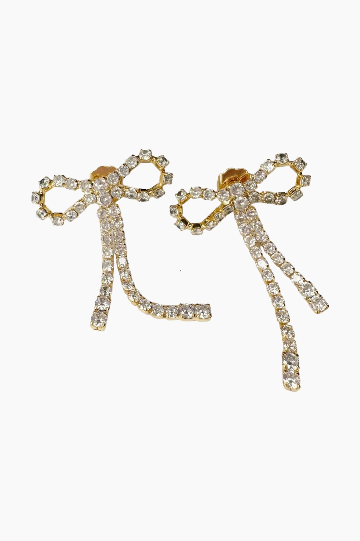 Arco Large Crystal Studs - Goldplated - Pico - Guld One Size