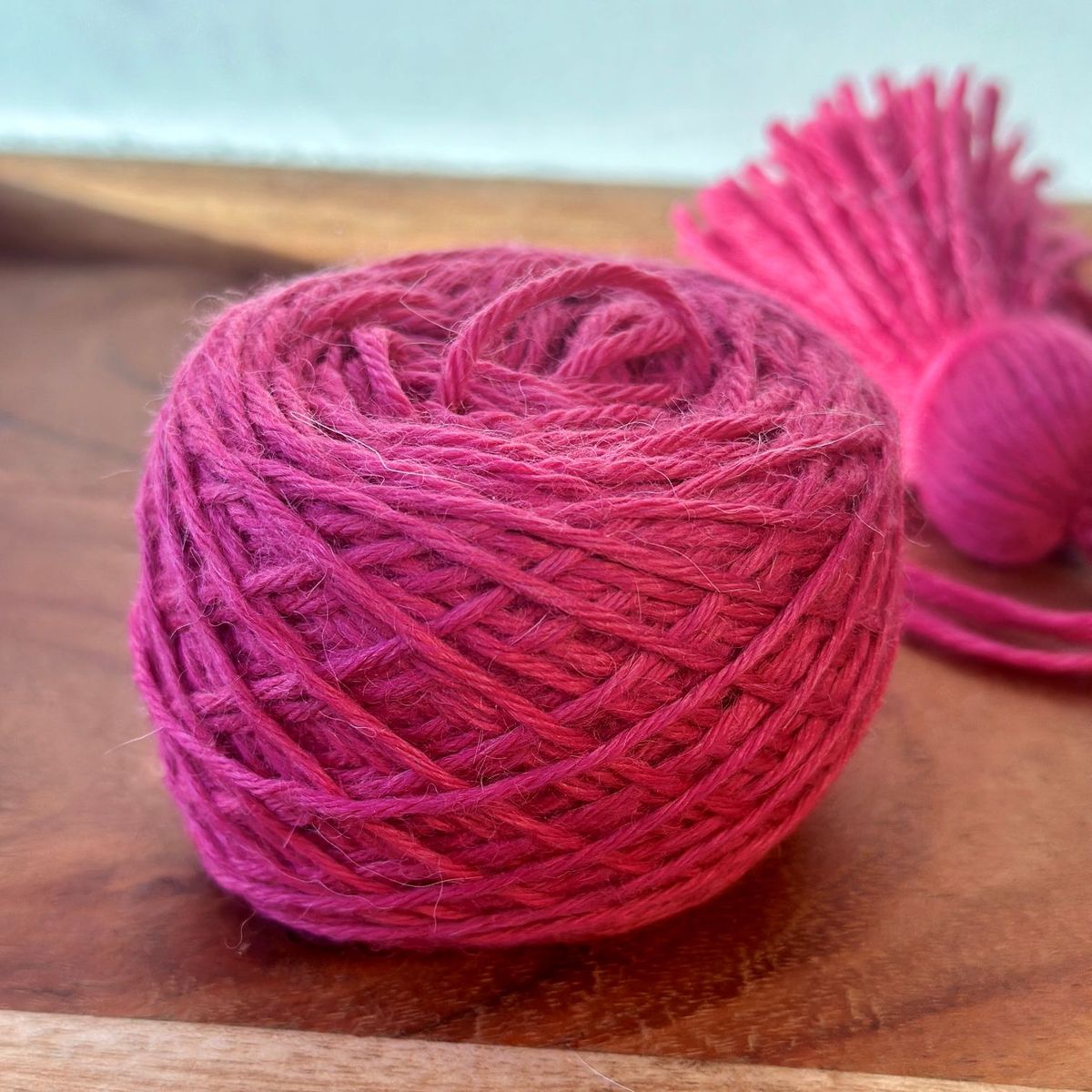 Arcos alpaca/merino uden banderole - Mørk Rosa. 50 g