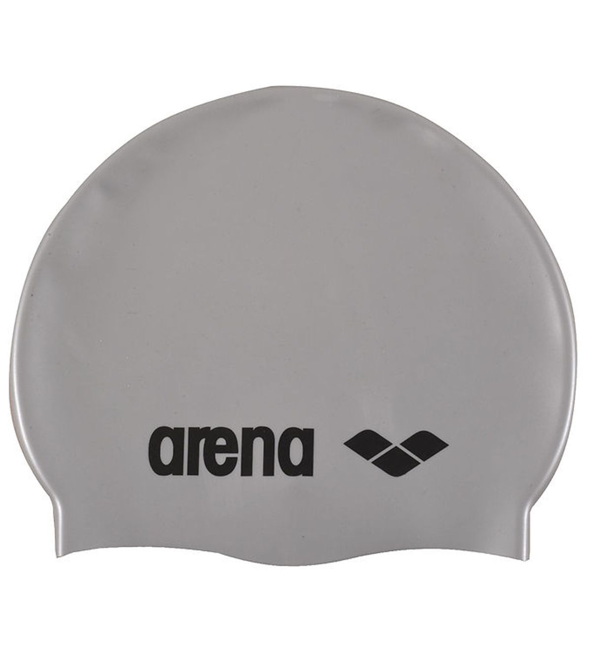 Arena Badehætte - Classic Silicone - Silver/Black