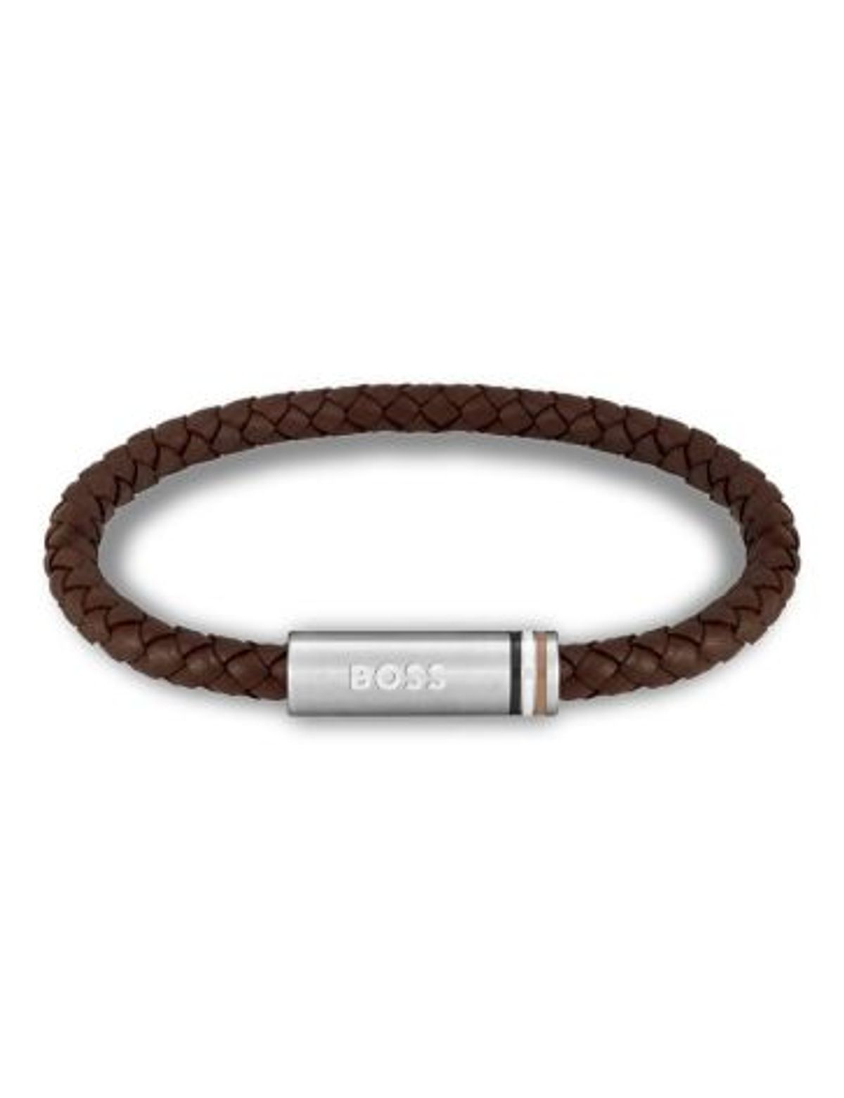 Ares Single Læder Armbånd fra Boss 1580623