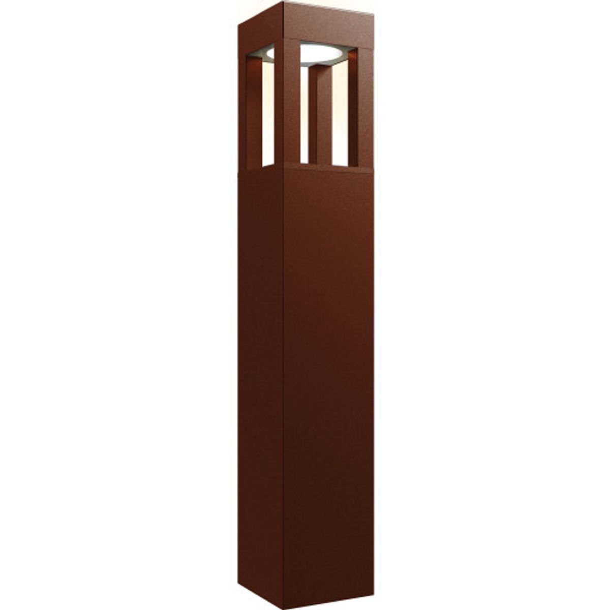 Aries Bollard 900mm Cool White Rust