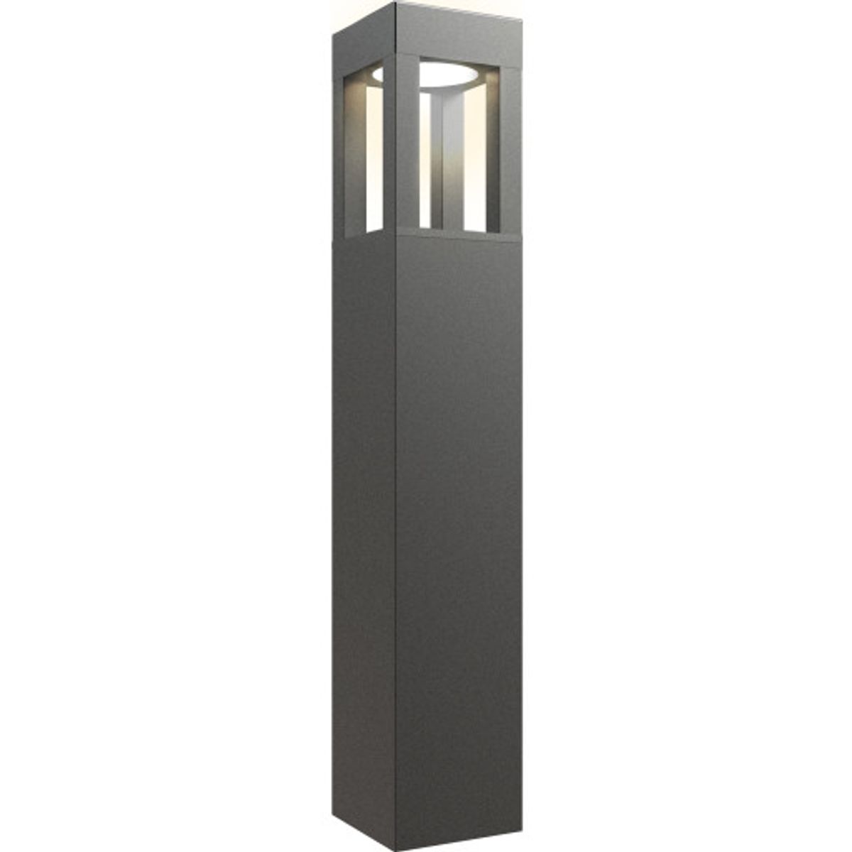 Aries Bollard 900mm Warm White Graphite