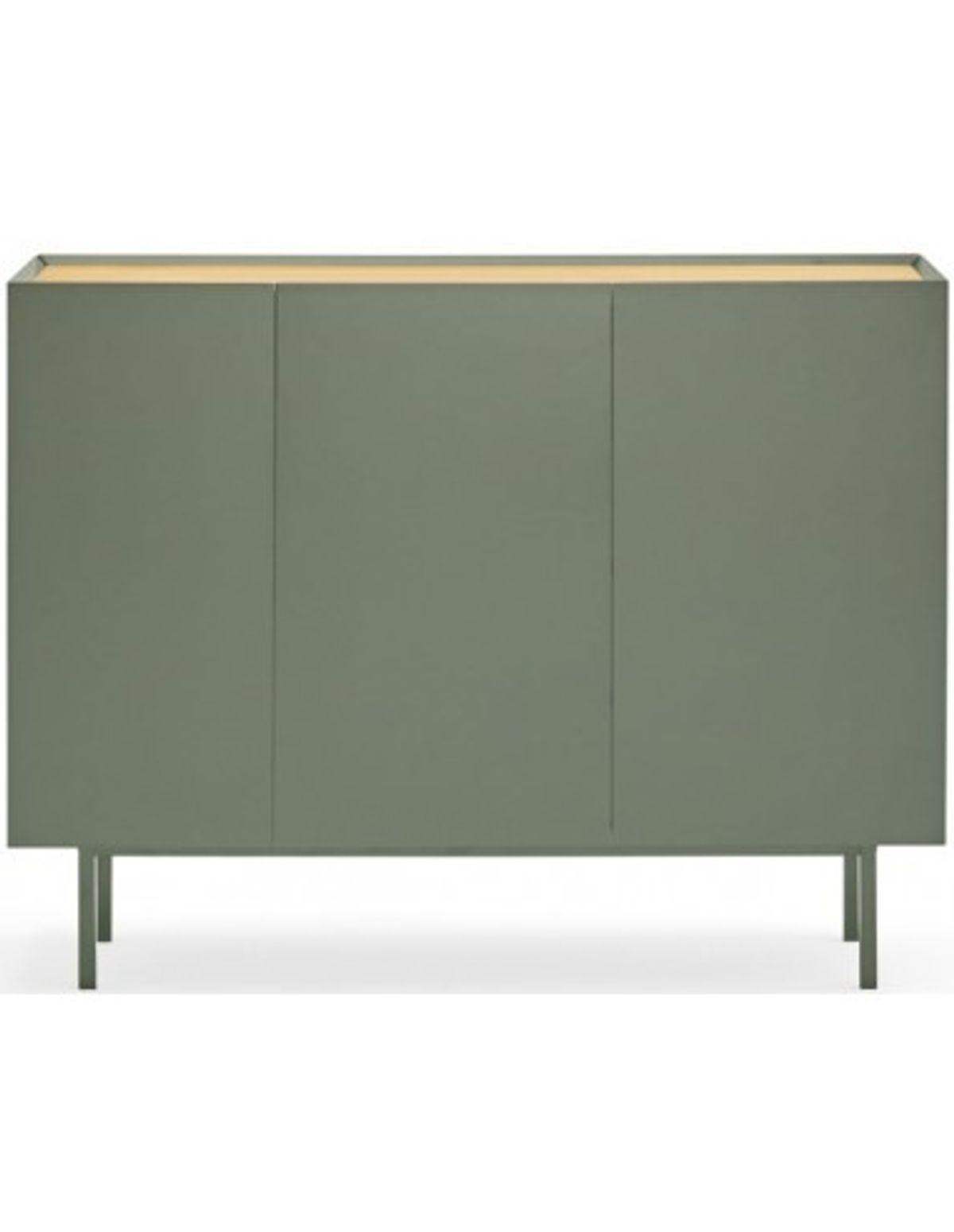 Arista sideboard i metal og mdf finér B110 cm - Grøn/Eg