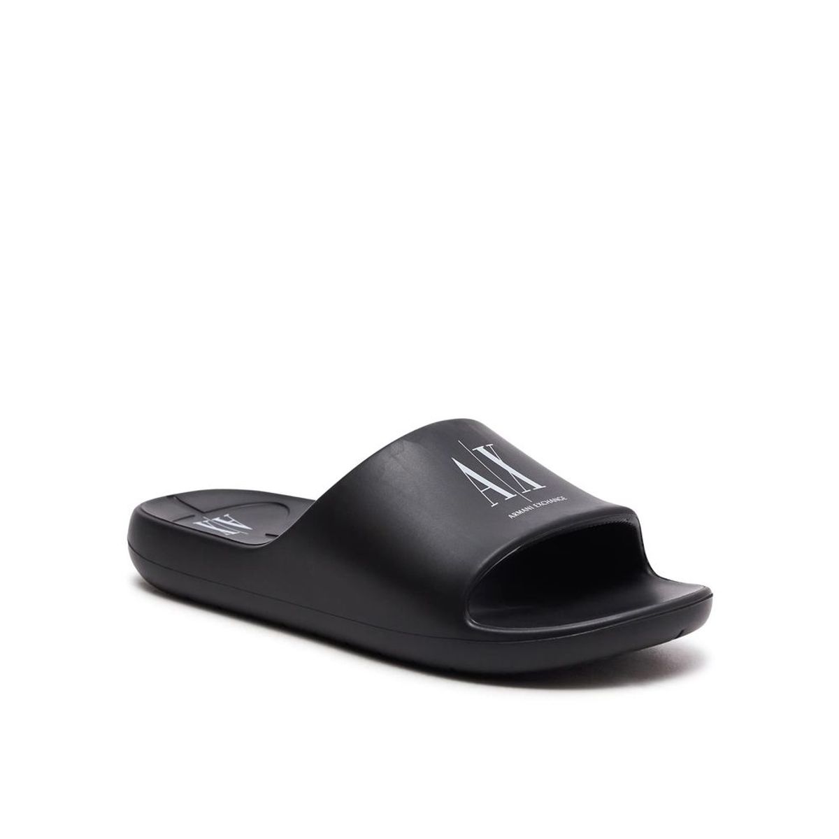 Armani Exchange Black And White Polyethylene Sandaler