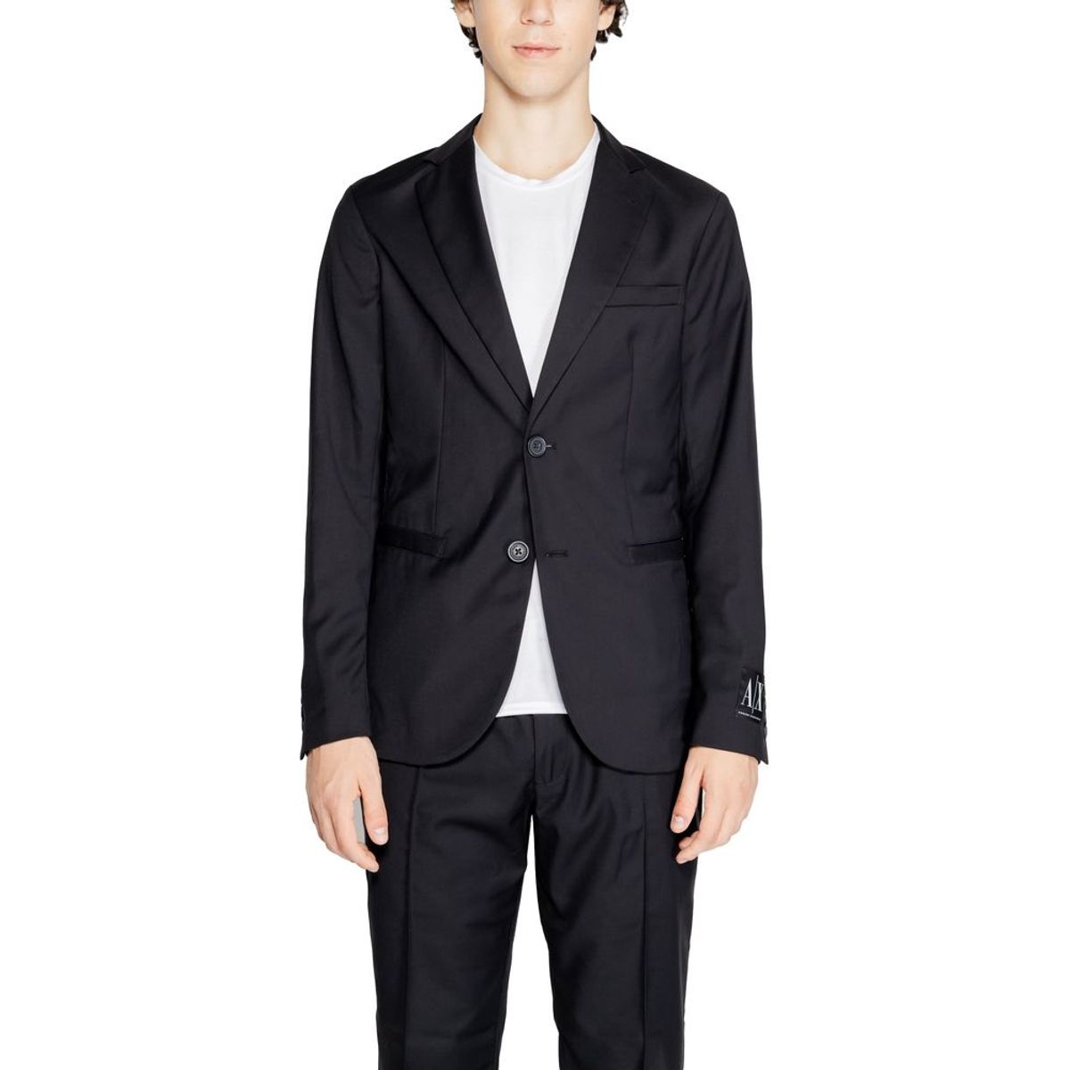 Armani Exchange Black Polyester Blazer