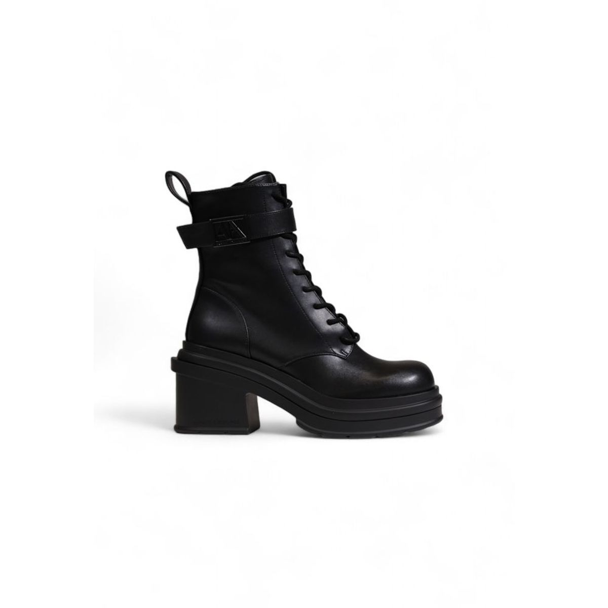 Armani Exchange Black Polyester Boot