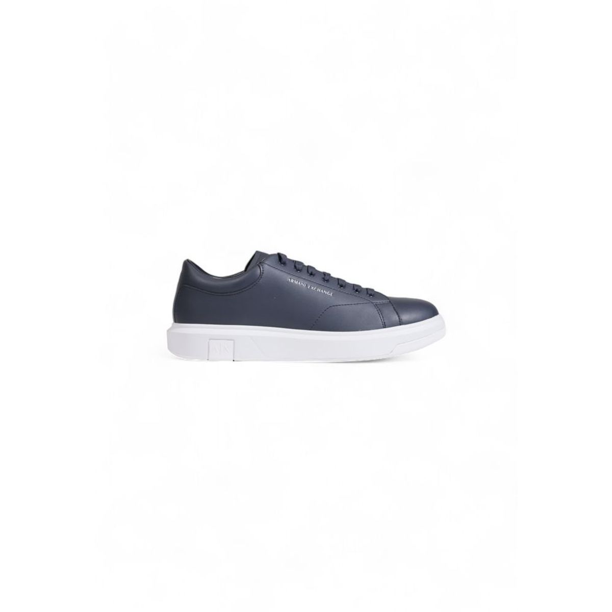 Armani Exchange Blue Leather Sneakers