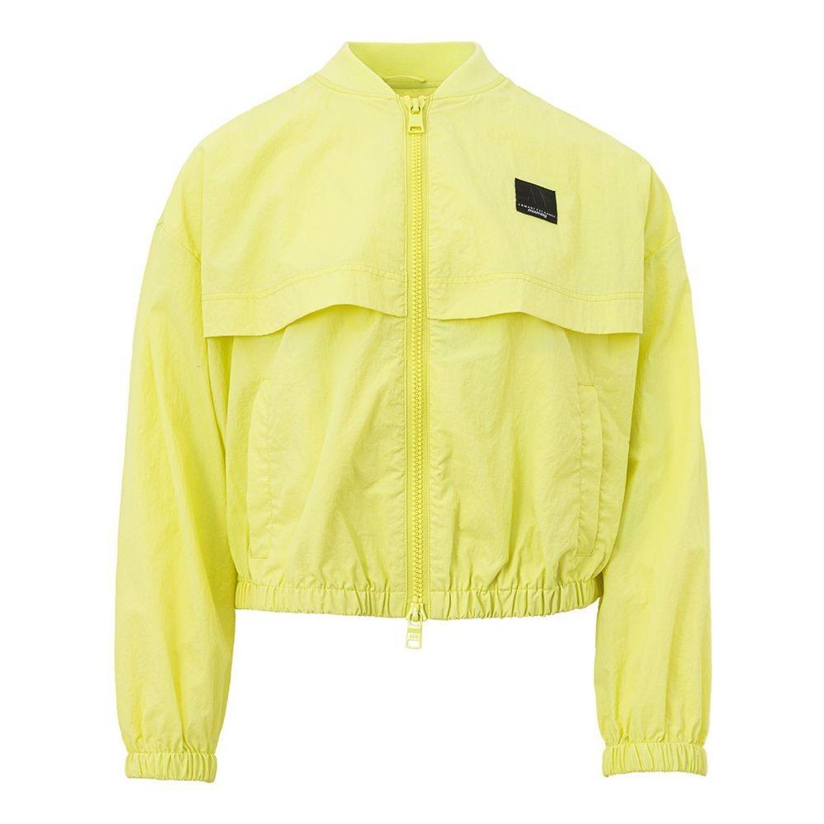 Armani Exchange Chic Yellow Polyamide Jacket for Dame