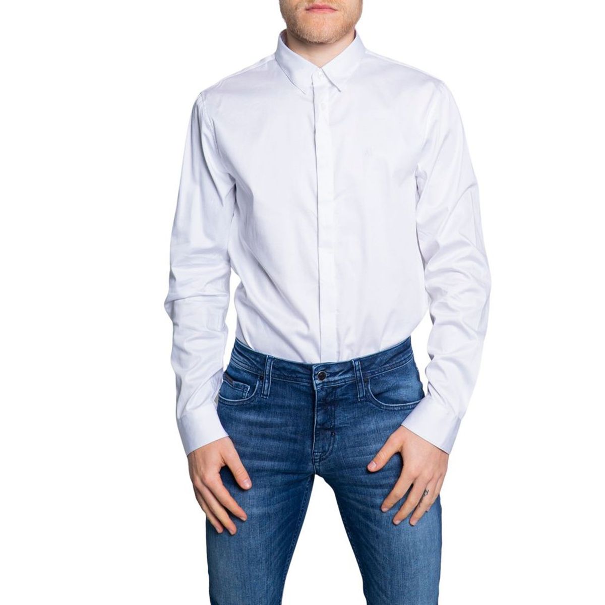 Armani Exchange White Cotton Shirt