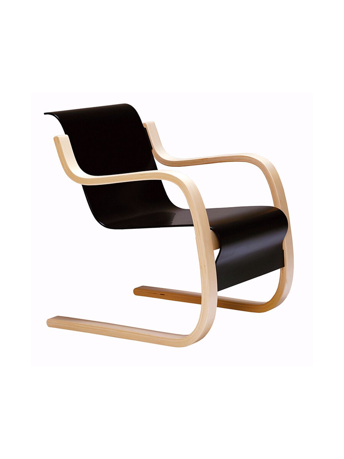 Armchair 42 fra Artek (Sort)