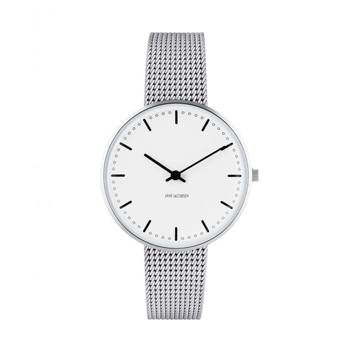 Arne Jacobsen City Hall Watch armbåndsur, ø34 mm mesh lænke