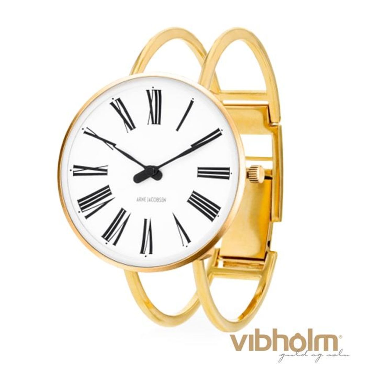 Arne Jacobsen - Roman Bangle Ur Ø34 mm guldfarvet stål 53307-1619