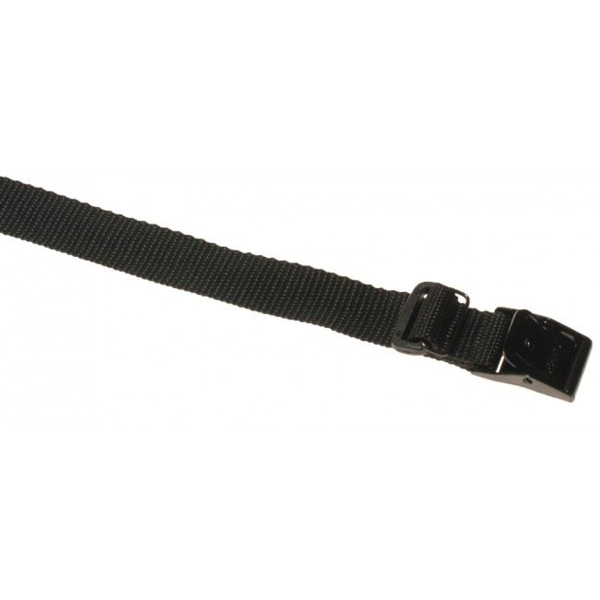 Arno strop - 50 cm x 25 mm - Sort med 2 kabel Loops