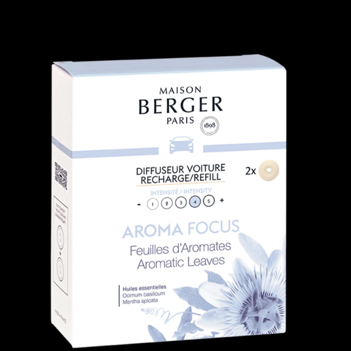 AROMA FOCUS - KERAMISK DUFTRING & REFILL TIL BIL LUFTFRISKER - Refill Car Diffuser / duft til bil - Maison Berger Paris - StudioBuus