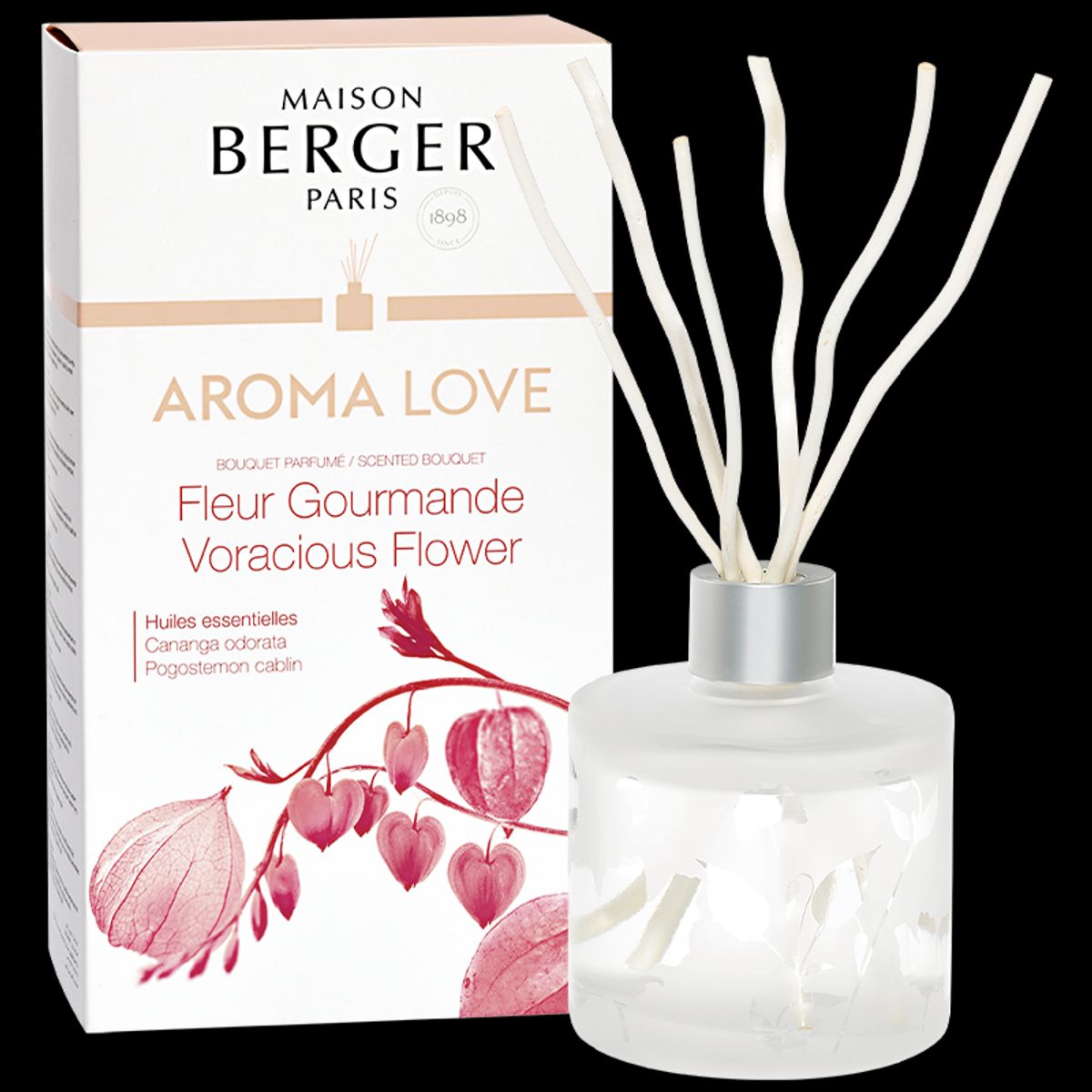 AROMA LOVE DUFTPINDE - SANDBLÆST SCENTED BOUQUET - MAISON BERGER PARIS - Scented Bouquet / Flakon m. Duftpinde - Maison Berger Paris - StudioBuus