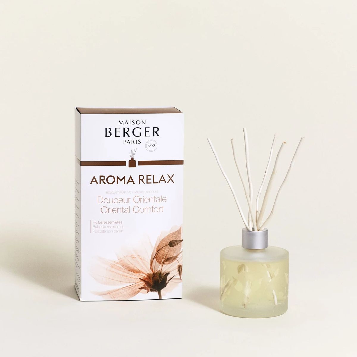 AROMA RELAX DUFTPINDE - SANDBLÆST SCENTED BOUQUET - MAISON BERGER PARIS - Scented Bouquet / Flakon m. Duftpinde - Maison Berger Paris - StudioBuus