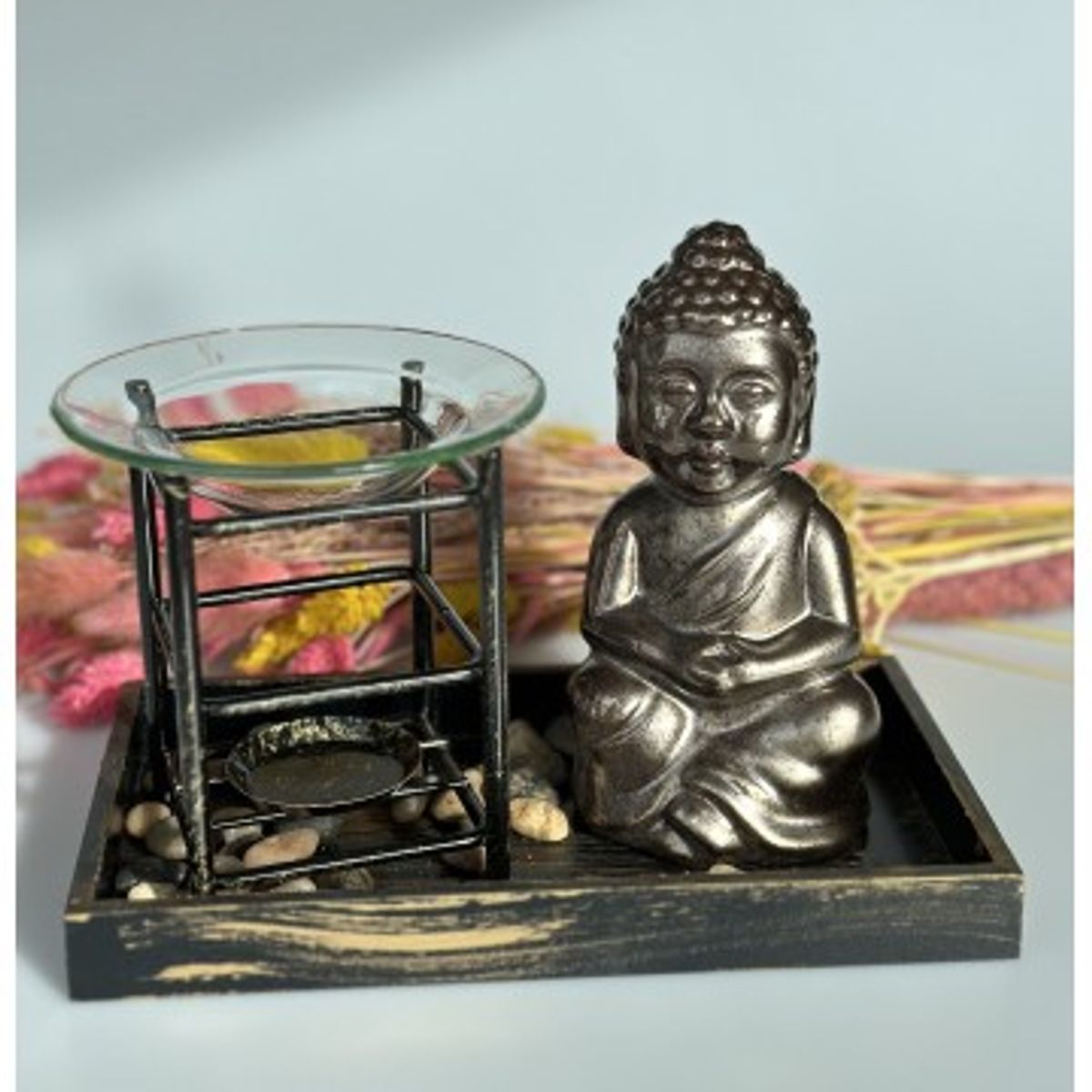 Aromabrænder med buddha - Buddha statuer generelt - GodKarmaShop