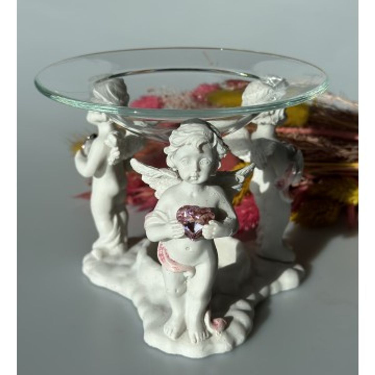 Aromalampe m. 3 engle - Engle figurer - GodKarmaShop